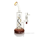 DNA -Design High -End -Glasrohr gerader Rohr Dual funktionelle Perc Factory Großhandel DAB Rig Raucher Set Glaswasserrohr